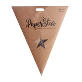 Shiny Star Banner – Kraft Paper Party Decoration packaging featuring a star for elegant celebrations.